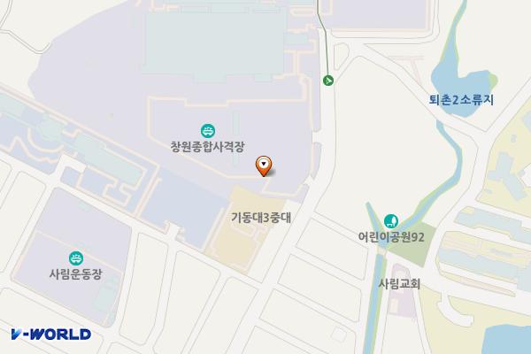 창원국제사격장 위치 지도 — 경상남도 창원시 의창구 사림로 99번길63