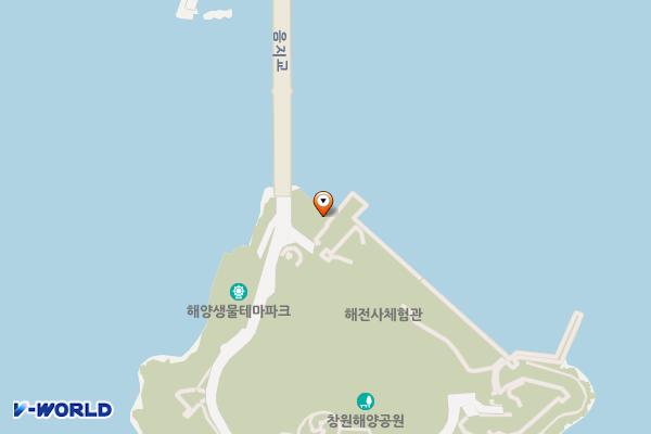 해양공원 (경남 창원시) 위치 지도 — 경상남도 창원시 진해구 명동로 62