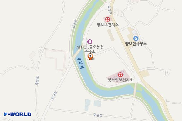 양보문화센터 위치 지도 — 경상남도 하동군 양보면 운암리 154