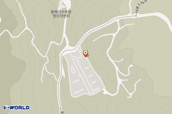 황매산군립공원(은행나무주차장) 위치 지도 — 경상남도 합천군 가회면 둔내리 산219-16