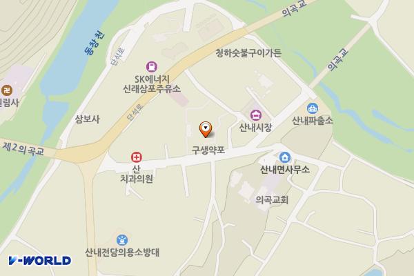 산내면 충전소 위치 지도 — 경상북도 경주시 산내면 의곡리 163-1