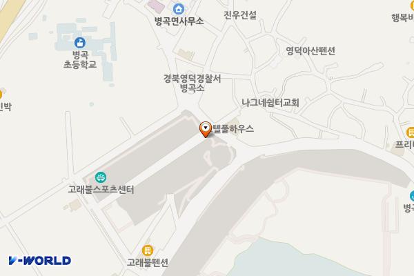 고래불해수욕장주차장 위치 지도 — 경상북도 영덕군 병곡면 병곡리 72-7