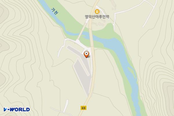 달산면 (옥산공용주차장) 위치 지도 — 경상북도 영덕군 달산면 옥산리 529-4