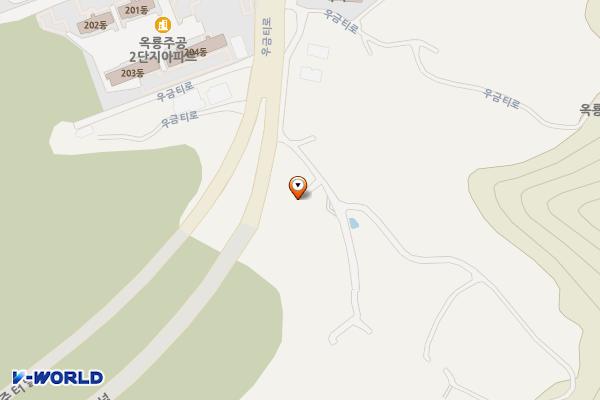 옥룡동 쌈지주차장(21) 위치 지도 — 충청남도 공주시 옥룡동 109