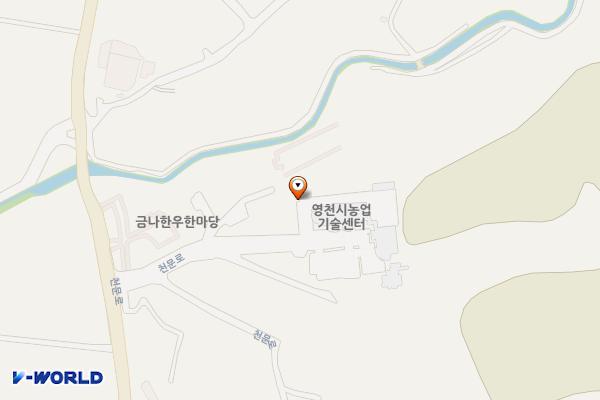영천시 농업기술센터 위치 지도 — 경상북도 영천시 천문로 622-13