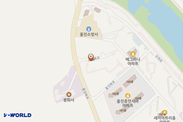 울진군 장애인종합복지관 위치 지도 — 경상북도 울진군 울진읍 울진북로 496-12