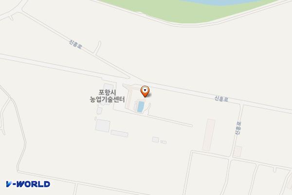 포항시농업기술센터 위치 지도 — 경상북도 포항시 북구 흥해읍 신흥로 572