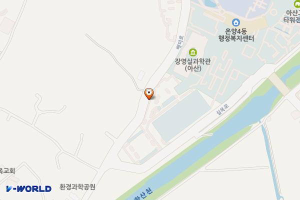 아산시 배미수영장 위치 지도 — 충청남도 아산시 실옥로234