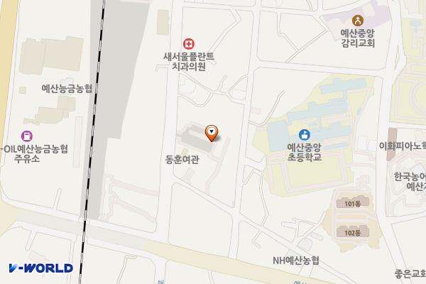 주교리 공영주차장 위치 지도 — 충청남도 예산군 예산읍 주교리 243-2