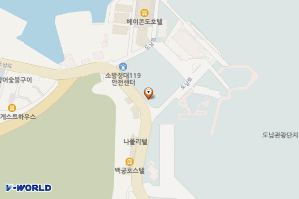 통영 유람선 터미널 위치 지도 — 경상남도 통영시 도남동 635