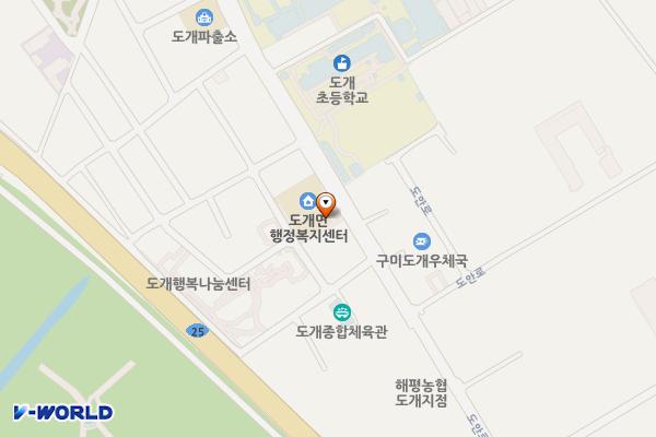 도개면행정복지센터 위치 지도 — 경상북도 구미시 도개면 도안로103