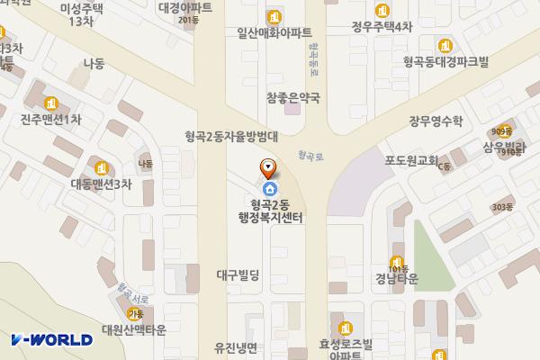 형곡2동행정복지센터 위치 지도 — 경상북도 구미시 형곡로180