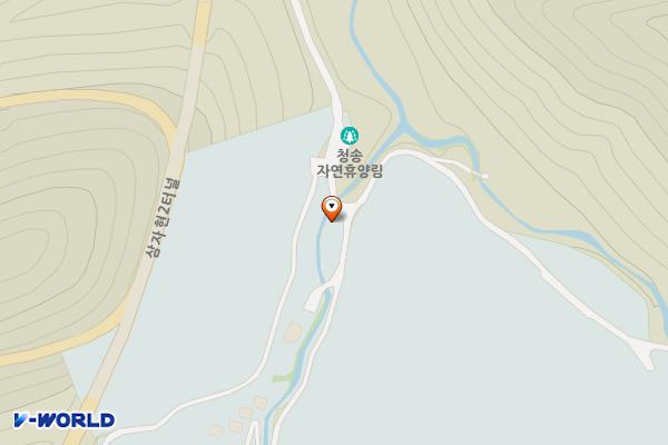 청송자연휴양림 위치 지도 — 경상북도 청송군 부남면 청송로3478-96