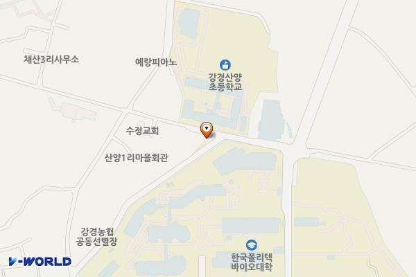강경실내수영장 주차장 위치 지도 — 충청남도 논산시 산양1길2