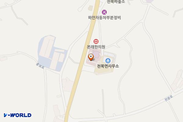 보령시 천북면사무소 위치 지도 — 충청남도 보령시 천북면 홍보로462