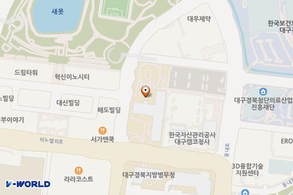 한국산업기술평가관리원 위치 지도 — 대구광역시 동구 첨단로8길32