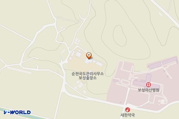 순천국토관리사무소 보성출장소 위치 지도 — 전남광주통합특별시 보성군 미력면 가평길44