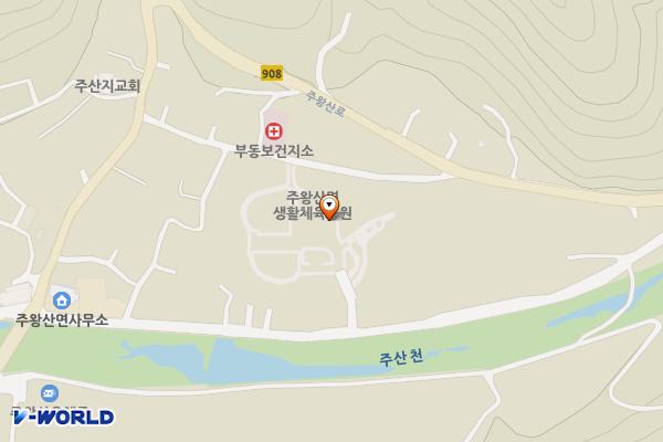 주왕산면 생활체육센터 위치 지도 — 경상북도 청송군 주왕산면 이전앞길27