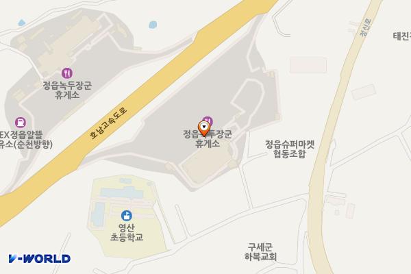 정읍녹두장군(천안) 휴게소 위치 지도 — 전북특별자치도 정읍시 북면 하북1길 227-23