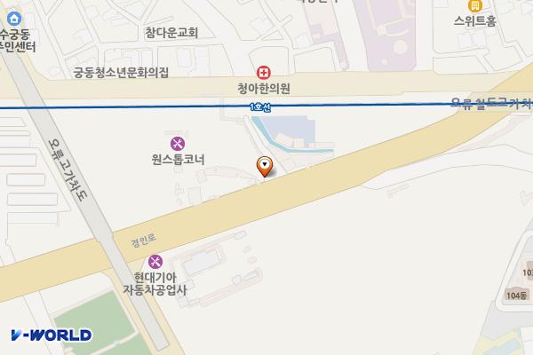 한국교통안전공단 구로자동차검사소 위치 지도 — 서울특별시 구로구 경인로 113