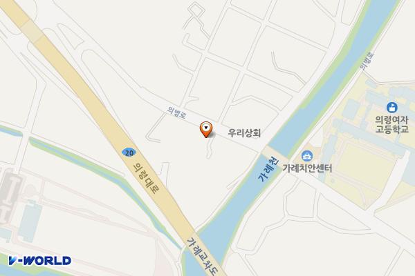 가례마을복지회관 위치 지도 — 경상남도 의령군 가례면 가례리 320-1