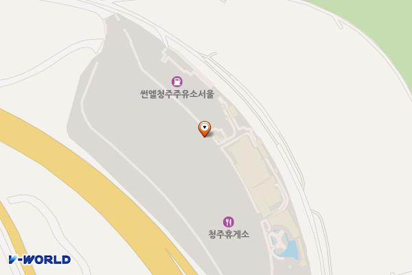 청주(서울) 휴게소 위치 지도 — 충청북도 청주시 흥덕구 옥산면 장남리 285-4