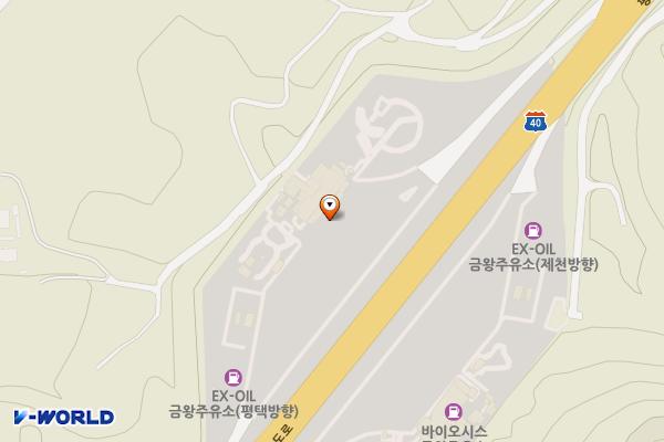금왕(평택) 휴게소 위치 지도 — 충청북도 음성군 금왕읍 용계리 192