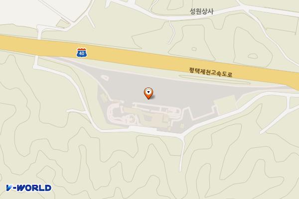 천등산(제천) 휴게소 위치 지도 — 충청북도 충주시 산척면 평택제천고속도로 106