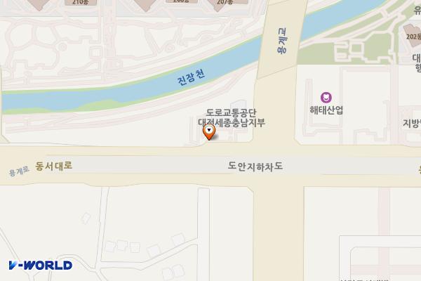 도로교통공단 대전세종충청남도지부 위치 지도 — 대전광역시 유성구 동서대로 621