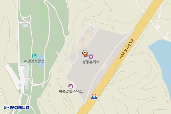 청통(대구) 휴게소 위치 지도 — 경상북도 영천시 청통면 우천리 산177-1