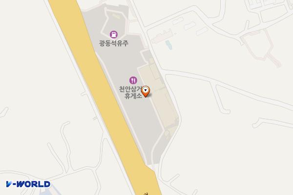 천안삼거리(서울) 휴게소 위치 지도 — 충청남도 천안시 동남구 구성동 153-77