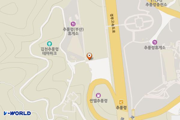 추풍령(부산) 휴게소 위치 지도 — 경상북도 김천시 봉산면 경부고속도로 213