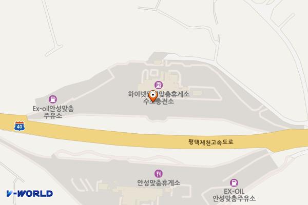 안성맞춤(평택) 휴게소 위치 지도 — 경기도 안성시 서운면 평택제천고속도로 41