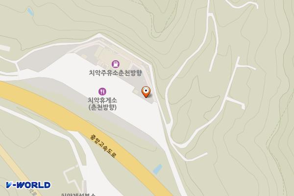 치악(춘천) 휴게소 위치 지도 — 강원특별자치도 원주시 신림면 다리실2길 32