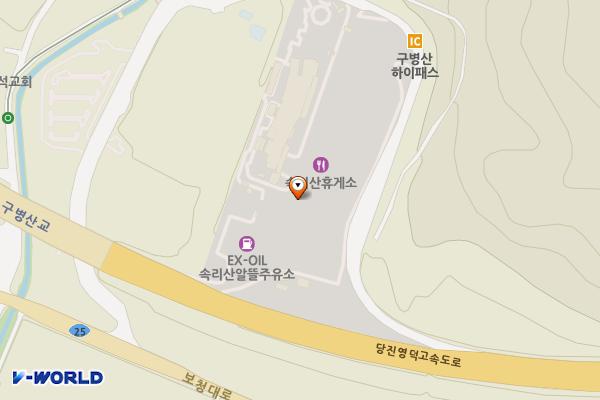 속리산(청주) 휴게소 위치 지도 — 충청북도 보은군 마로면 적암리 182-7