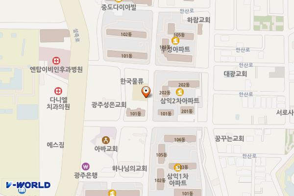 오치2동행정복지센터 위치 지도 — 전남광주통합특별시 북구 서하로183번길 29