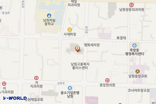 예가람길 주차장 위치 지도 — 전북특별자치도 남원시 향단로 45