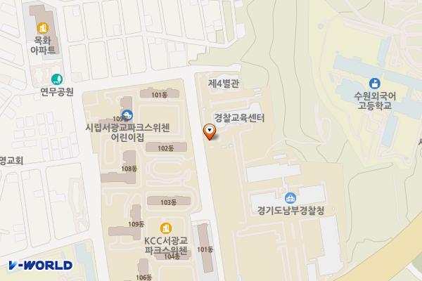 경기남부지방경찰청 위치 지도 — 경기도 수원시 장안구 창룡대로207번길 82-12