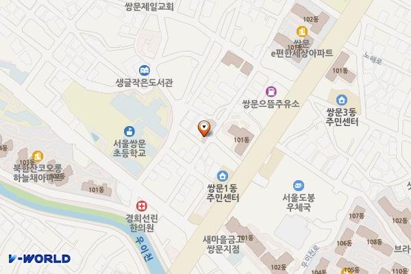 쌍문1동 2공영주차장 위치 지도 — 서울특별시 도봉구 쌍문1동 378-35