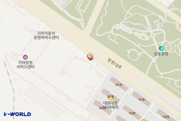 창원복합문화센터 주차장 위치 지도 — 경상남도 창원시 성산구 창원대로 524 (대원동 79)