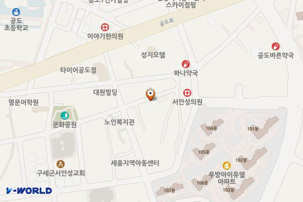 승두리 사곡 공영주차장 위치 지도 — 경기도 안성시 공도읍 고무다리길 13-11