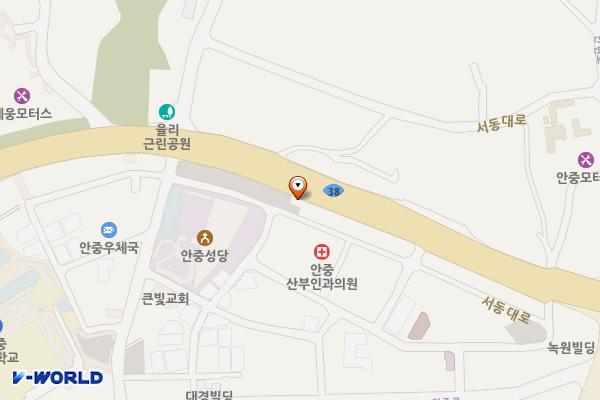 안중오거리 공영주차장 위치 지도 — 경기도 평택시 안중읍 안중리 277-193