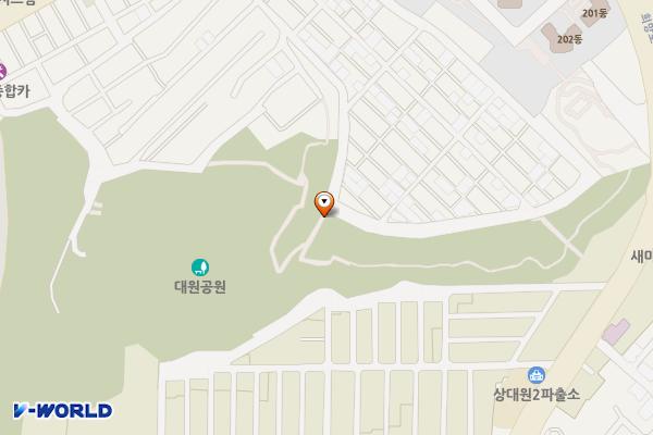중앙동 제2공영주차장 위치 지도 — 경기도 성남시 중원구 광명로256번길 36