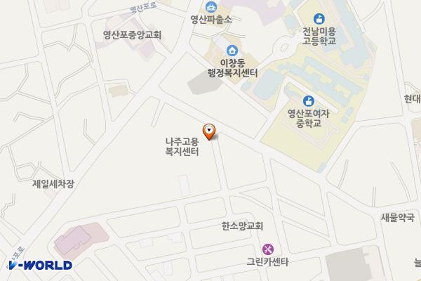 나주시일자리종합지원센터 위치 지도 — 전남광주통합특별시 나주시 이창1길 39