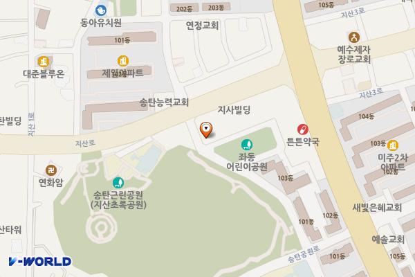 지산 공영주차장 위치 지도 — 경기도 평택시 지산2로 86