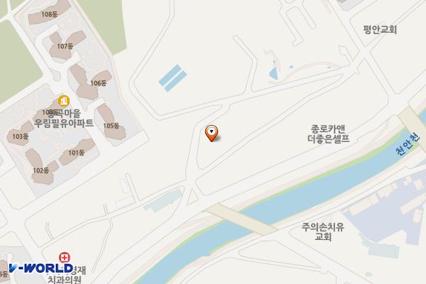 천안시맑은물사업소 위치 지도 — 충청남도 천안시 동남구 용곡2길 141