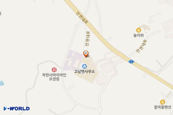 고남면사무소 위치 지도 — 충청남도 태안군 고남면 안면대로 4254-12