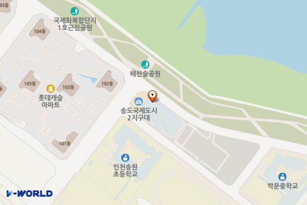 송도체육센터 위치 지도 — 인천광역시 연수구 송도과학로51번길 80