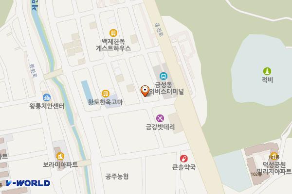 금성동 공영주차장 위치 지도 — 충청남도 공주시 금성동 201-4
