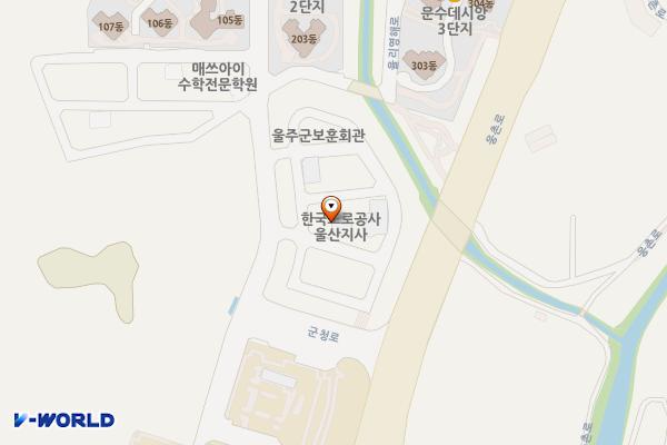 한국농어촌공사 울산지사 위치 지도 — 울산광역시 울주군 청량읍 군청2길 8-3